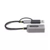 StarTech.com 2.5GbE USB-C auf Ethernet Adapter mit USB-A Konverter, NBASE-T NIC, USB 3.0 Typ-C 2.5/1G Multi Speed Netzwerk, Thunderbolt kompatibel, Windows & Mac