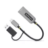 StarTech.com 2.5GbE USB-C auf Ethernet Adapter mit USB-A Konverter, NBASE-T NIC, USB 3.0 Typ-C 2.5/1G Multi Speed Netzwerk, Thunderbolt kompatibel, Windows & Mac