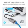 StarTech.com 2.5GbE USB-C auf Ethernet Adapter mit USB-A Konverter, NBASE-T NIC, USB 3.0 Typ-C 2.5/1G Multi Speed Netzwerk, Thunderbolt kompatibel, Windows & Mac