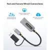 StarTech.com 2.5GbE USB-C auf Ethernet Adapter mit USB-A Konverter, NBASE-T NIC, USB 3.0 Typ-C 2.5/1G Multi Speed Netzwerk, Thunderbolt kompatibel, Windows & Mac