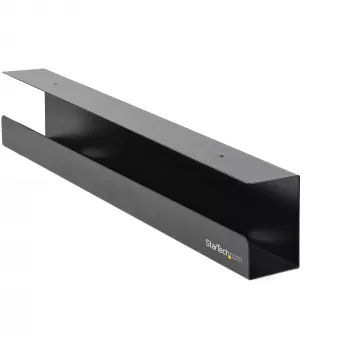 StarTech.com Untertisch-Kabelmanagement-Wanne – Büro-/Stehtisch-Kabelwanne – Schreibtisch-/Tischhalterung für Kabel/Draht/Steckdosenleiste – Computer-Kabelmanager – 23-1/2“L x 4-1/2”T