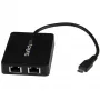 StarTech.com USB-C auf Dual Gigabit Ethernet Adapter mit USB (Typ-A) Anschluss
