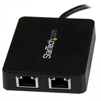 StarTech.com USB-C auf Dual Gigabit Ethernet Adapter mit USB (Typ-A) Anschluss