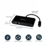 StarTech.com USB-C auf Ethernet Adapter mit 3-Port USB 3.0 Hub und Power Delivery