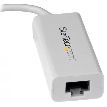 StarTech.com USB-C auf Gigabit Netzwerkadapter - Weiß, Kabelgebunden, USB Typ-C, Ethernet, 5000 Mbit/s, Weiß