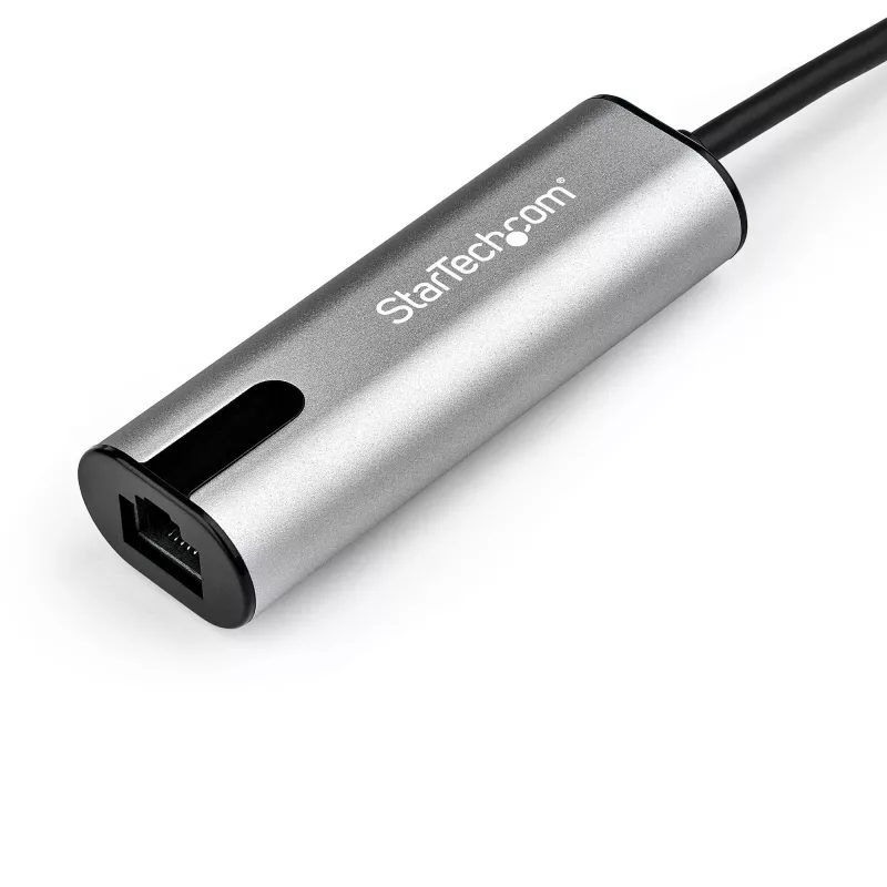 StarTech.com 2.5GbE USB-C-auf-Ethernet-Adapter NBASE-T NIC – USB 3.0 Typ-C 2,5/1 Gigabit/100 Mbit/s Multi-Speed-Netzwerk/USB 3.1 Laptop-auf-RJ45/LAN Thunderbolt 3 kompatibel/MacBook Pro Surface
