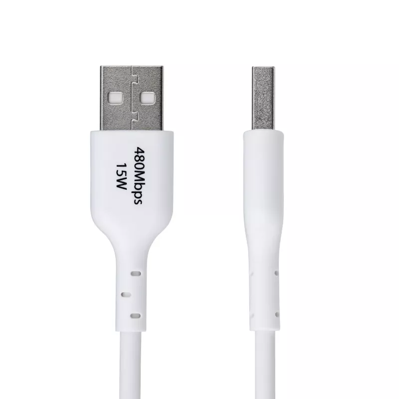 StarTech.com 2m USB-A auf USB-C Ladekabel, Laden & Synchronisieren, 3A, USB 2.0, TPE-Mantel - Weißes USB-Ladekabel