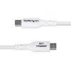StarTech.com 2m USB-A auf USB-C Ladekabel, Laden & Synchronisieren, 3A, USB 2.0, TPE-Mantel - Weißes USB-Ladekabel