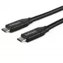 StarTech.com USB-C-auf-USB-C-Kabel mit 5A PD – M/M – 1 m – USB 2.0 – USB-IF-zertifiziert