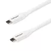 StarTech.com USB-C-auf-USB-C-Kabel mit 5 A PD – M/M – Weiß – 2 m – USB 2.0 – USB-IF-zertifiziert