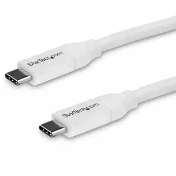 StarTech.com USB-C-auf-USB-C-Kabel mit 5A PD - M/M - Weiß - 4 m - USB 2.0 - USB-IF-zertifiziert