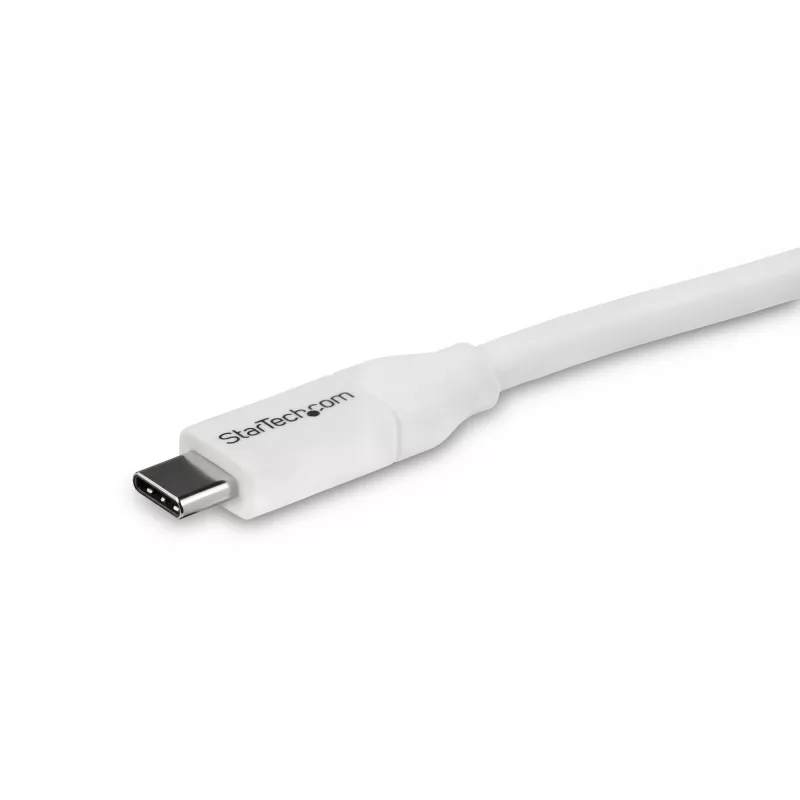 StarTech.com USB-C-auf-USB-C-Kabel mit 5A PD - M/M - Weiß - 4 m - USB 2.0 - USB-IF-zertifiziert