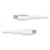 StarTech.com 1m (3.3ft) Weißes USB-C-Ladekabel, USB-C-Kabel, USB 2.0 Typ-C Laptop-Ladekabel, 60W 3A Power Delivery, TPE-Mantel, USB-C-Datenübertragungskabel, M/M