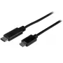 StarTech.com USB-C auf Micro-B Kabel - M/M - 0,5 m - USB 2.0, 0,5 m, USB C, Micro-USB B, USB 2.0, 0,48 Gbit/s, Schwarz
