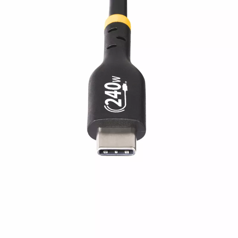 StarTech.com USB-C-Ladekabel 2 m, USB-IF-zertifiziertes USB-C-Kabel, 240 W PD EPR, USB 2.0 Typ-C-Laptop-Ladegerätkabel, USB-C-Datenübertragungskabel, TPE-Mantel, M/M