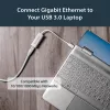 StarTech.com USB 3.0 auf Gigabit Netzwerkadapter - Silber, Kabelgebunden, USB, Ethernet, 2000 Mbit/s, Silber