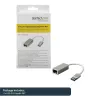 StarTech.com USB 3.0 auf Gigabit Netzwerkadapter - Silber, Kabelgebunden, USB, Ethernet, 2000 Mbit/s, Silber