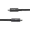 StarTech.com 1,8 m USB-C-auf-USB-C-Kabel – 5 A, 100 W PD 3.0 – Zertifiziert für Chromebook – USB-IF-zertifiziert – M/M – USB 3.0 5 Gbit/s – USB-C-Ladekabel – USB-Typ-C-Kabel