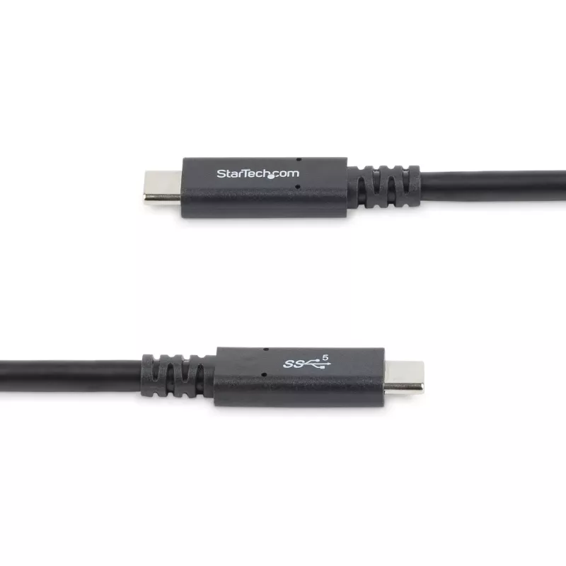 StarTech.com 1,8 m USB-C-auf-USB-C-Kabel – 5 A, 100 W PD 3.0 – Zertifiziert für Chromebook – USB-IF-zertifiziert – M/M – USB 3.0 5 Gbit/s – USB-C-Ladekabel – USB-Typ-C-Kabel