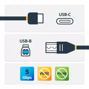 StarTech.com USB-C-auf-USB-B-Kabel - M/M - 2 m - USB 3.0