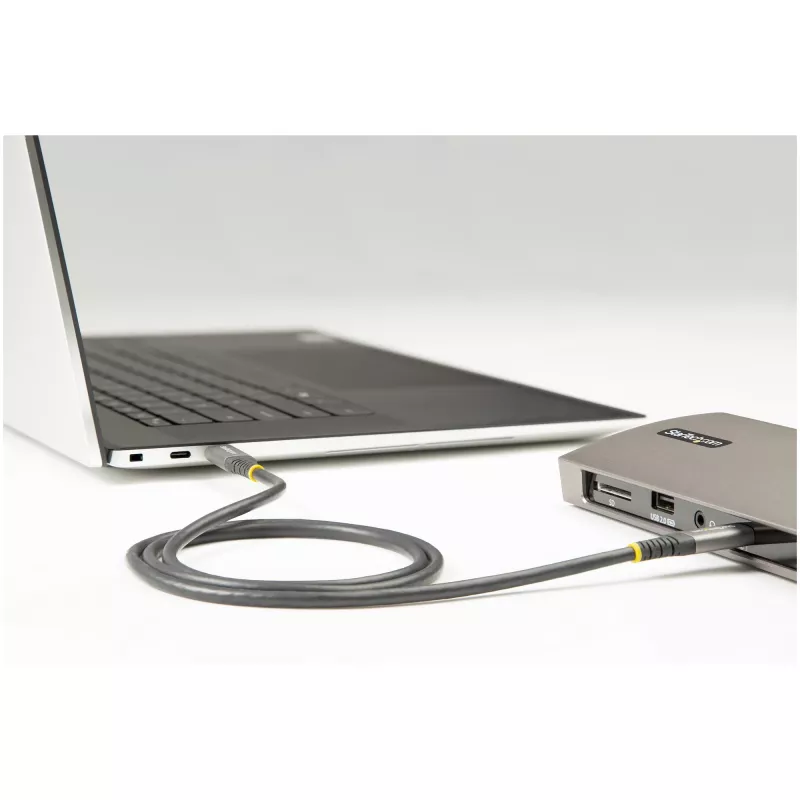 StarTech.com 2m USB-C-Kabel 5Gbps – Hochwertiges USB-C-Kabel – USB 3.0 (5Gbps) Typ-C-Kabel – 100W (5A) Power Delivery Ladung, DP Alt-Modus – USB-C-zu-C-Kabel – Laden & Synchronisieren