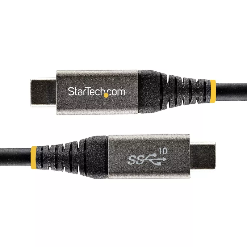 StarTech.com 3ft (1m) USB-C-Kabel 10 Gbit/s – USB-IF-zertifiziertes USB-C-Kabel – USB 3.1 Type-C-Kabel – 100W (5A) Power Delivery Laden, DP Alt Mode – USB-C-auf-C-Kabel – Laden & Synchronisieren