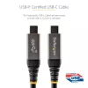 StarTech.com 3ft (1m) USB-C-Kabel 10 Gbit/s – USB-IF-zertifiziertes USB-C-Kabel – USB 3.1 Type-C-Kabel – 100W (5A) Power Delivery Laden, DP Alt Mode – USB-C-auf-C-Kabel – Laden & Synchronisieren