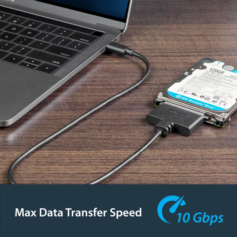 StarTech.com USB 3.1 (10 Gbit/s) Adapterkabel für 2,5-Zoll-SATA-Laufwerke – USB-C