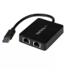 StarTech.com USB 3.0 auf Dual-Port Gigabit Ethernet Adapter NIC mit USB-Port