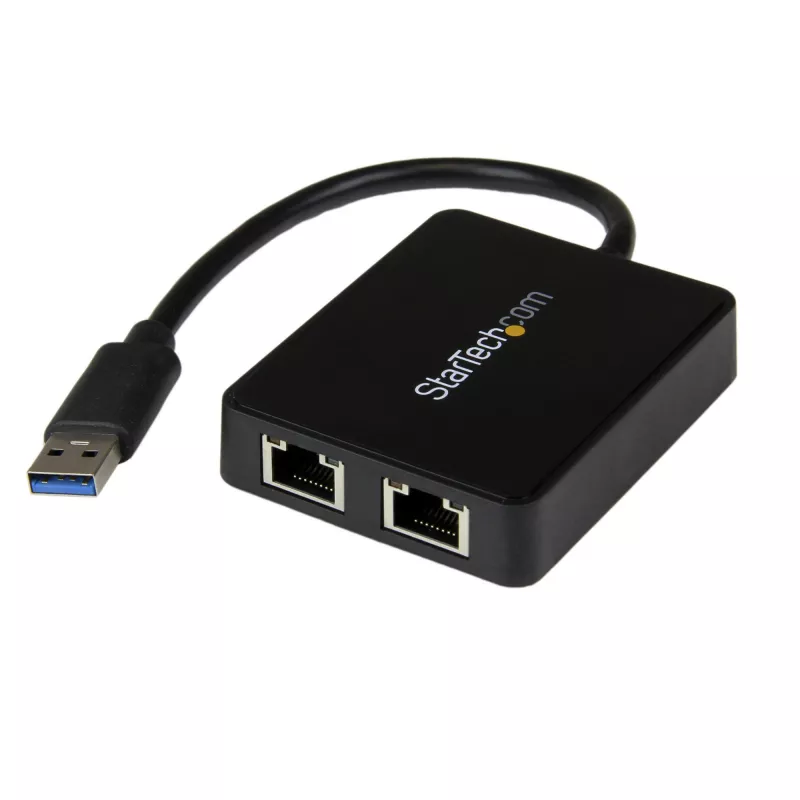 StarTech.com USB 3.0 auf Dual-Port Gigabit Ethernet Adapter NIC mit USB-Port