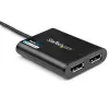 StarTech.com USB 3.0 auf Dual DisplayPort Adapter – 4K 60Hz, 3.2 Gen 1 (3.1 Gen 1), USB Typ-A, DisplayPort-Ausgang, 4096 x 2160 Pixel