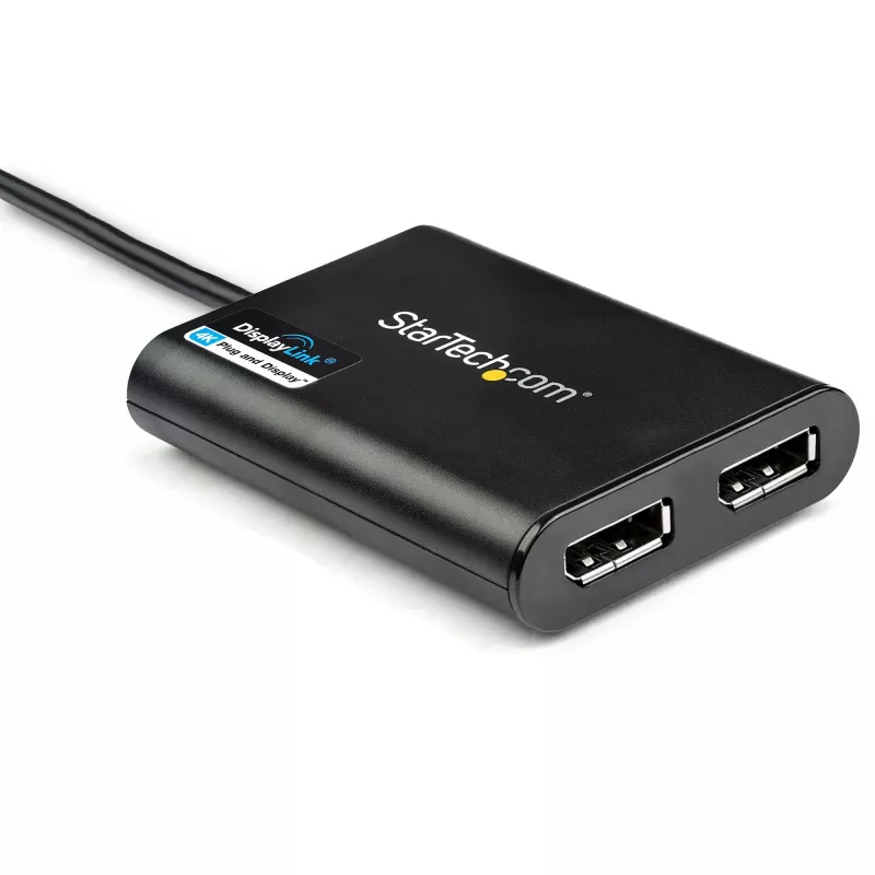 StarTech.com USB 3.0 auf Dual DisplayPort Adapter – 4K 60Hz, 3.2 Gen 1 (3.1 Gen 1), USB Typ-A, DisplayPort-Ausgang, 4096 x 2160 Pixel