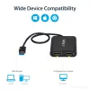 StarTech.com USB 3.0 auf Dual DisplayPort Adapter – 4K 60Hz, 3.2 Gen 1 (3.1 Gen 1), USB Typ-A, DisplayPort-Ausgang, 4096 x 2160 Pixel