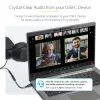 StarTech.com 12,7 cm (5 Zoll) USB-C auf 3,5 mm TRRS Kopfhörer/Headset-Klinkenadapter, USB-Typ-C Aux-Dongle, 32-Bit-DAC, unterstützt USB-C/Thunderbolt, Laptop/Telefon/Tablet