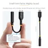 StarTech.com 12,7 cm (5 Zoll) USB-C auf 3,5 mm TRRS Kopfhörer/Headset-Klinkenadapter, USB-Typ-C Aux-Dongle, 32-Bit-DAC, unterstützt USB-C/Thunderbolt, Laptop/Telefon/Tablet