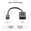 StarTech.com USB-C zu HDMI Adapter, 4K 60Hz Video, HDR10, USB-C zu HDMI Monitor Dongle, USB4 / Thunderbolt kompatibel