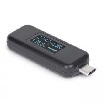 StarTech.com USB-C Power Tester, Digital Multimeter, bidirektionaler Spannungs- und Strommesser, bis zu 240W PD EPR, tragbarer USB-C Kabel- und Port-Leistungsmessgerät-Tester
