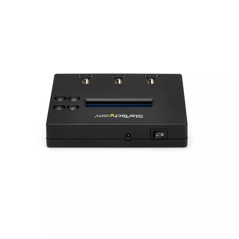 StarTech.com Standalone 1-zu-2 USB-Stick-Duplikator und -Radierer, Multi-USB-Flash-Laufwerk-Kopierer, System- und Datei- sowie Gesamtlaufwerkskopie mit 1,5 GB/min, Einfach- und 3-Pass-Löschung, LCD-Anzeige – TAA