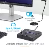 StarTech.com Standalone 1-zu-2 USB-Stick-Duplikator und -Radierer, Multi-USB-Flash-Laufwerk-Kopierer, System- und Datei- sowie Gesamtlaufwerkskopie mit 1,5 GB/min, Einfach- und 3-Pass-Löschung, LCD-Anzeige – TAA