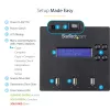 StarTech.com Standalone 1-zu-2 USB-Stick-Duplikator und -Radierer, Multi-USB-Flash-Laufwerk-Kopierer, System- und Datei- sowie Gesamtlaufwerkskopie mit 1,5 GB/min, Einfach- und 3-Pass-Löschung, LCD-Anzeige – TAA