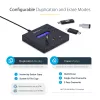 StarTech.com Standalone 1-zu-2 USB-Stick-Duplikator und -Radierer, Multi-USB-Flash-Laufwerk-Kopierer, System- und Datei- sowie Gesamtlaufwerkskopie mit 1,5 GB/min, Einfach- und 3-Pass-Löschung, LCD-Anzeige – TAA