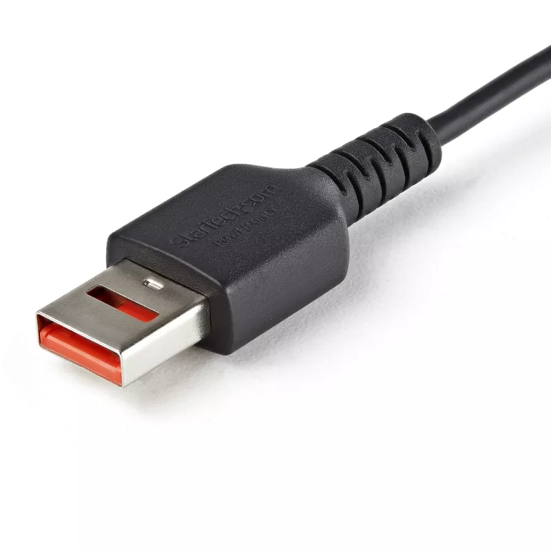 StarTech.com 3ft (1m) Secure Charging Kabel – USB-A zu USB-C Datenblocker Nur-Ladekabel – No-Data Power-Only Ladekabel für Telefon/Tablet – Datensperrendes USB-Schutz-Adapterkabel