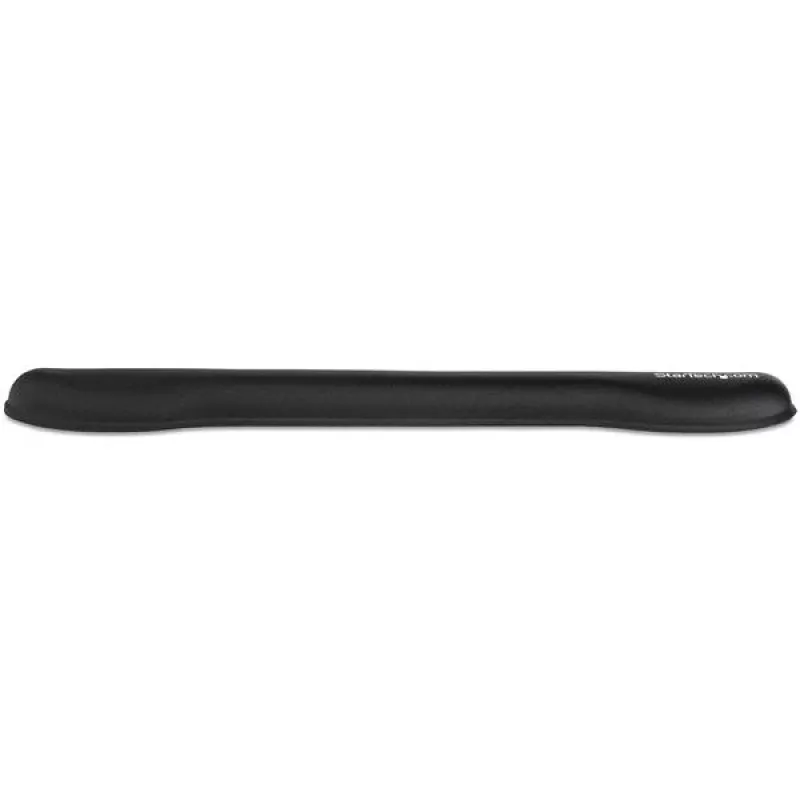 StarTech.com Schaumstoff-Tastaturhandballenauflage für ergonomische Tippunterstützung – Gepolsterte rutschfeste Tastaturkissen – Laptop- oder Desktop-Computer-Tastatur-Handgelenk-, Hand- und Armstütze – Weiche schwarze Nylon-Ruheauflage