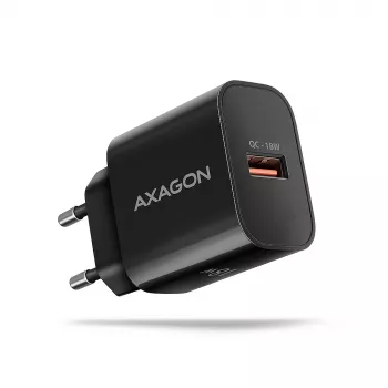 Axagon ACU-QC18 QC 3.0 1× AUSGANG Wandladegerät 18W, Innen, AC, Schwarz