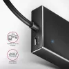 Axagon HUE-F7C 7x USB 3.2 Gen 1 ALU flach Hub Mikro-Stromeingang 30cm USB-C USB 3.2 Gen 1 (3.1 Gen 1) Typ-A 5000 Mbit/s Schwarz