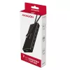 Axagon HUE-F7C 7x USB 3.2 Gen 1 ALU flach Hub Mikro-Stromeingang 30cm USB-C USB 3.2 Gen 1 (3.1 Gen 1) Typ-A 5000 Mbit/s Schwarz