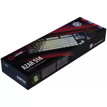 Mechanische Tastatur LORGAR Azar 514 Weiß mit RGB-Hintergrundbeleuchtung, ENG-Layout