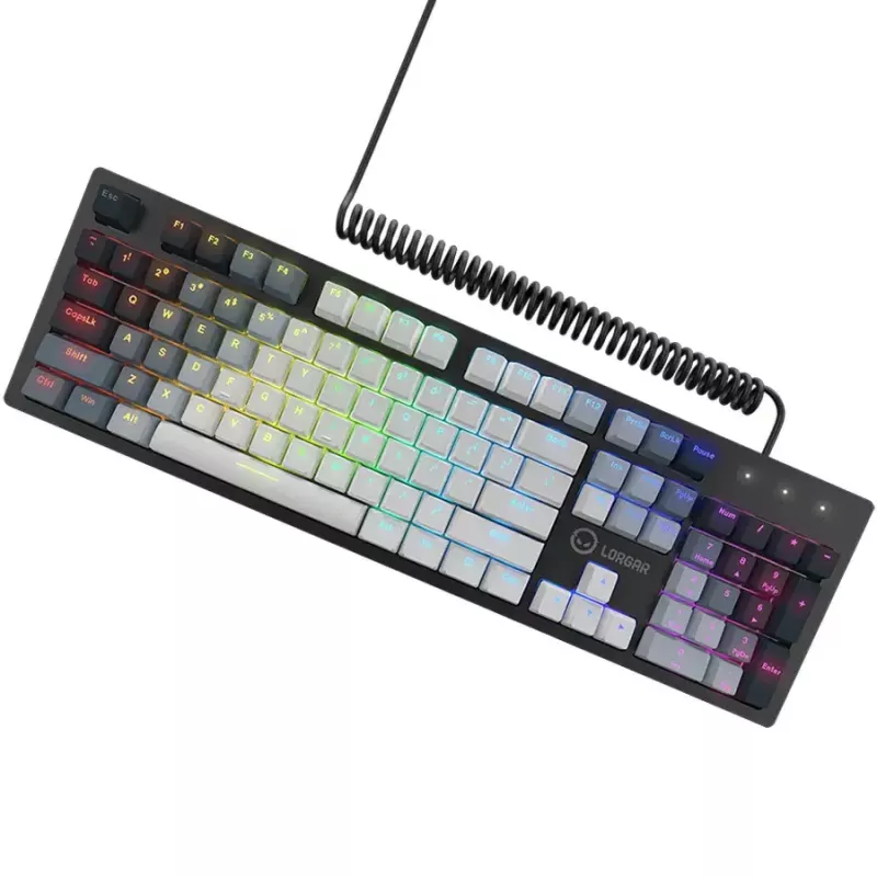 Mechanische Tastatur LORGAR Azar 514 Weiß mit RGB-Hintergrundbeleuchtung, ENG-Layout