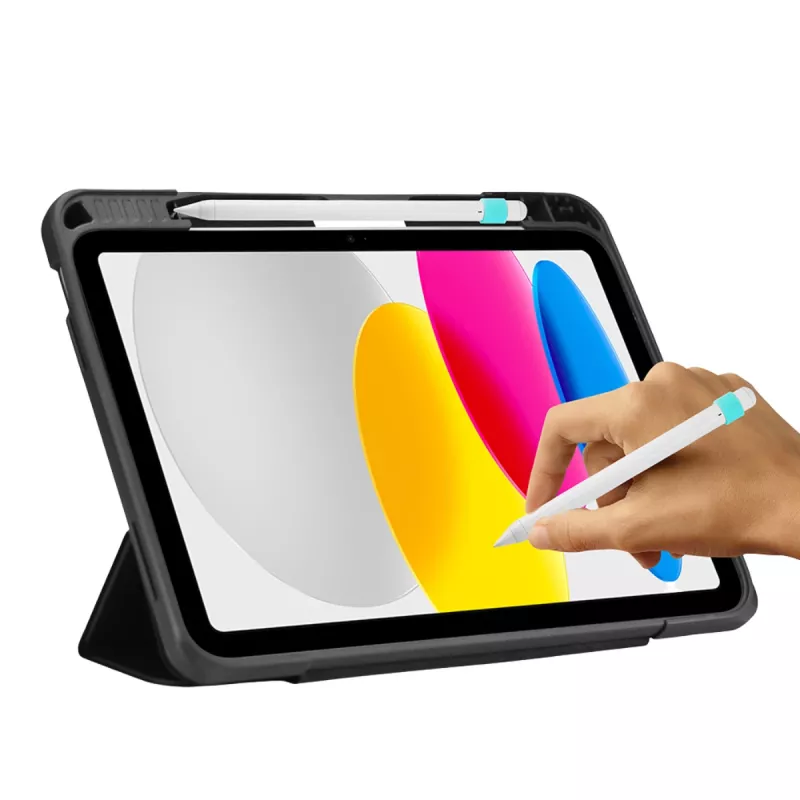 DEQSTER Rugged MAX Case für iPad 10.9 Zoll (10. Gen.), Schwarz