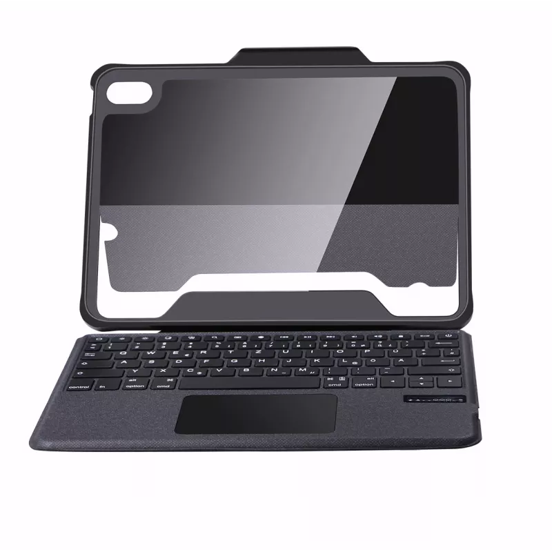 DEQSTER Rugged Touch Tastatur 10.9″, QWERTZ, Deutsch, Trackpad, Apple, Apple iPad 10, 9 Zoll (10. Gen.), 27.7 cm (10.9 Zoll)